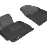 All-Weather Custom-Fit Floor Mats for Kia Forte 2014-2018 with Non-Slip Backing - Black - 1st Row