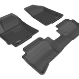 All-Weather Custom-Fit Floor Mats for Kia Rio/ Rio5 2014-2017 with Non-Slip Backing - Black - 1st Row 2nd Row