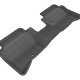 All-Weather Custom-Fit Floor Mats for Kia Rio/ Rio5 2014-2017 with Non-Slip Backing - Black - 2nd Row