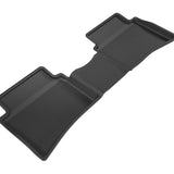 All-Weather Custom-Fit Floor Mats for Kia Rio 2018-2023 with Non-Slip Backing - Black - 2nd Row