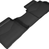 All-Weather Custom-Fit Floor Mats for Kia Forte 2019-2024 with Non-Slip Backing - Black - 2nd Row