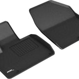 All-Weather Custom-Fit Floor Mats for Kia Telluride 2020-2025 with Non-Slip Backing - Black - 1st Row