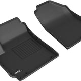 All-Weather Custom-Fit Floor Mats for Kia Seltos 2021-2025 with Non-Slip Backing - Black - 1st Row