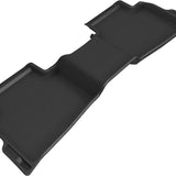 All-Weather Custom-Fit Floor Mats for Kia Seltos 2021-2025 with Non-Slip Backing - Black - 2nd Row