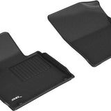 All-Weather Custom-Fit Floor Mats for Kia Sorento 2021-2025 with Non-Slip Backing - Black - 1st Row