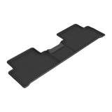 All-Weather Custom-Fit Floor Mats for Kia Sorento Hybrid 2022-2025 with Non-Slip Backing - Black - 2nd Row