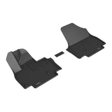 All-Weather Custom-Fit Floor Mats for Kia Ev9 6&7-Seat 2024-2025 with Non-Slip Backing - Black - 1st Row