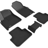 All-Weather Custom-Fit Floor Mats for Lamborghini Urus 2019-2025 with Non-Slip Backing - Black - 1st Row 2nd Row