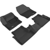 All-Weather Custom-Fit Floor Mats for Lincoln Mkc 2015-2016 with Non-Slip Backing - Black - 1st Row 2nd Row