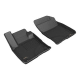 All-Weather Custom-Fit Floor Mats for Lincoln Corsair 2020-2025 with Non-Slip Backing - Black - 1st Row