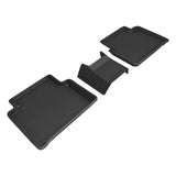All-Weather Custom-Fit Floor Mats for Lincoln Corsair 2020-2025 with Non-Slip Backing - Black - 2nd Row