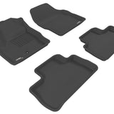 All-Weather Custom-Fit Floor Mats for Land Rover Lr2 2007-2014 with Non-Slip Backing - Black - 1st Row 2nd Row