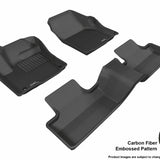 All-Weather Custom-Fit Floor Mats for Land Rover Range Rover Evoque 2012-2013 with Non-Slip Backing - Black - 1st Row 2nd Row