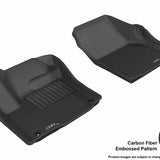 All-Weather Custom-Fit Floor Mats for Land Rover Range Rover Evoque 2012-2019 with Non-Slip Backing - Black - 1st Row