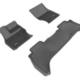 All-Weather Custom-Fit Floor Mats for Land Rover Range Rover 2013-2022 with Non-Slip Backing - Black - 1st Row 2nd Row