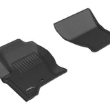 All-Weather Custom-Fit Floor Mats for Land Rover Lr4/ Range Rover Sport 2008-2016 with Non-Slip Backing - Black - 1st Row