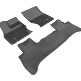 All-Weather Custom-Fit Floor Mats for Land Rover Range Rover Sport 2014-2022 with Non-Slip Backing - Black - 1st Row 2nd Row