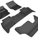 All-Weather Custom-Fit Floor Mats for Land Rover Discovery 2017-2025 with Non-Slip Backing - Black - 1st Row 2nd Row 3rd Row