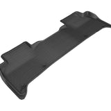 All-Weather Custom-Fit Floor Mats for Land Rover Discovery 2017-2025 with Non-Slip Backing - Black - 2nd Row