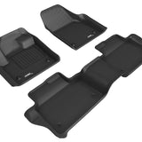 All-Weather Custom-Fit Floor Mats for Land Rover Discovery Sport 2020-2025 with Non-Slip Backing - Black - 1st Row 2nd Row
