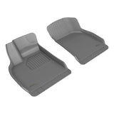 All-Weather Custom-Fit Floor Mats for Lucid Air 2022-2024 with Non-Slip Backing - Gray - 1st Row