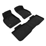 All-Weather Custom-Fit Floor Mats for Lucid Air Touring 2022-2025 with Non-Slip Backing - Black - 1st Row 2nd Row