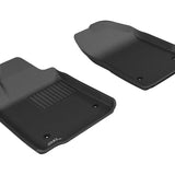 All-Weather Custom-Fit Floor Mats for Lexus Es350 2007-2012 with Non-Slip Backing - Black - 1st Row