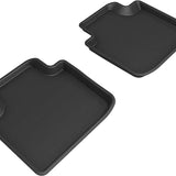 All-Weather Custom-Fit Floor Mats for Lexus Gs 2006-2011 with Non-Slip Backing - Black - 2nd Row