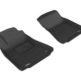 All-Weather Custom-Fit Floor Mats for Lexus Is250/ 350/ Isf 2006-2015 with Non-Slip Backing - Black - 1st Row