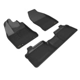 All-Weather Custom-Fit Floor Mats for Lexus Ct Hybrid 2011-2017 with Non-Slip Backing - Black - 1st Row 2nd Row