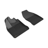 All-Weather Custom-Fit Floor Mats for Lexus Ct Hybrid 2011-2017 with Non-Slip Backing - Black - 1st Row