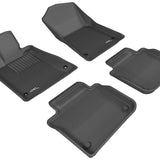 All-Weather Custom-Fit Floor Mats for Lexus Gs/ Gs Hybrid 2013-2020 with Non-Slip Backing - Black - 1st Row 2nd Row