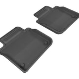 All-Weather Custom-Fit Floor Mats for Lexus Gs/ Gs Hybrid 2013-2020 with Non-Slip Backing - Black - 2nd Row