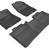 All-Weather Custom-Fit Floor Mats for Lexus Es/ Es Hybrid 2013-2018 with Non-Slip Backing - Black - 1st Row 2nd Row
