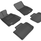 All-Weather Custom-Fit Floor Mats for Lexus Is 2014-2025 with Non-Slip Backing - Black - 1st Row 2nd Row