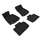 All-Weather Custom-Fit Floor Mats for Lexus Is250 2014-2025 with Non-Slip Backing - Black - 1st Row 2nd Row