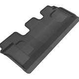 All-Weather Custom-Fit Floor Mats for Lexus/ Toyota Lx/ Land Cruiser 2008-2021 with Non-Slip Backing - Black - 3rd Row