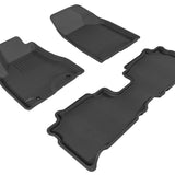 All-Weather Custom-Fit Floor Mats for Lexus Rx330/350 2004-2009 with Non-Slip Backing - Black - 1st Row 2nd Row