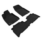 All-Weather Custom-Fit Floor Mats for Lexus Rx350 / Rx330 2004-2009 with Non-Slip Backing - Black - 1st Row 2nd Row
