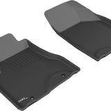 All-Weather Custom-Fit Floor Mats for Lexus Rx330/350 2004-2009 with Non-Slip Backing - Black - 1st Row