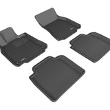All-Weather Custom-Fit Floor Mats for Lexus Ls460L 2007-2012 with Non-Slip Backing - Black - 1st Row 2nd Row