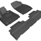All-Weather Custom-Fit Floor Mats for Lexus Rx350/450H 2010-2012 with Non-Slip Backing - Black - 1st Row 2nd Row