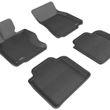 All-Weather Custom-Fit Floor Mats for Lexus Ls600Hl 2008-2011 with Non-Slip Backing - Black - 1st Row 2nd Row