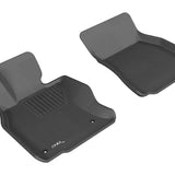 All-Weather Custom-Fit Floor Mats for Lexus Ls600Hl 2008-2011 with Non-Slip Backing - Black - 1st Row