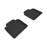 All-Weather Custom-Fit Floor Mats for Lexus Ls460L 2013-2017 with Non-Slip Backing - Black - 2nd Row