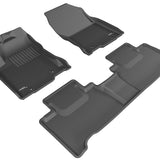 All-Weather Custom-Fit Floor Mats for Lexus Nx/ Nx Hybrid 2015-2021 with Non-Slip Backing - Black - 1st Row 2nd Row