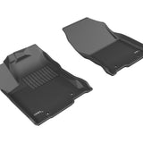 All-Weather Custom-Fit Floor Mats for Lexus Nx/ Nx Hybrid 2015-2021 with Non-Slip Backing - Black - 1st Row