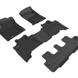 All-Weather Custom-Fit Floor Mats for Lexus Gx460 2014-2023 with Non-Slip Backing - Black - 1st Row 2nd Row 3rd Row