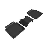 All-Weather Custom-Fit Floor Mats for Lexus Ls 2018-2025 with Non-Slip Backing - Black - 2nd Row