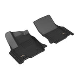 All-Weather Custom-Fit Floor Mats for Lexus / Toyota Gx / Land Cruiser 2024-2024 with Non-Slip Backing - Black - 1st Row